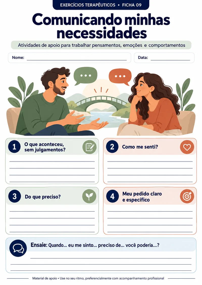 Comunicando minhas necessidades